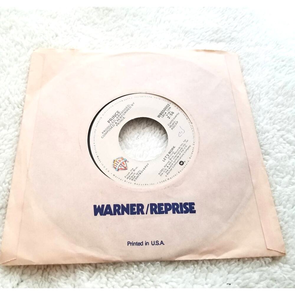 Prince vintage 45 vinyl record | Ronnie, Talk To Russia / Let's work Warner Bros